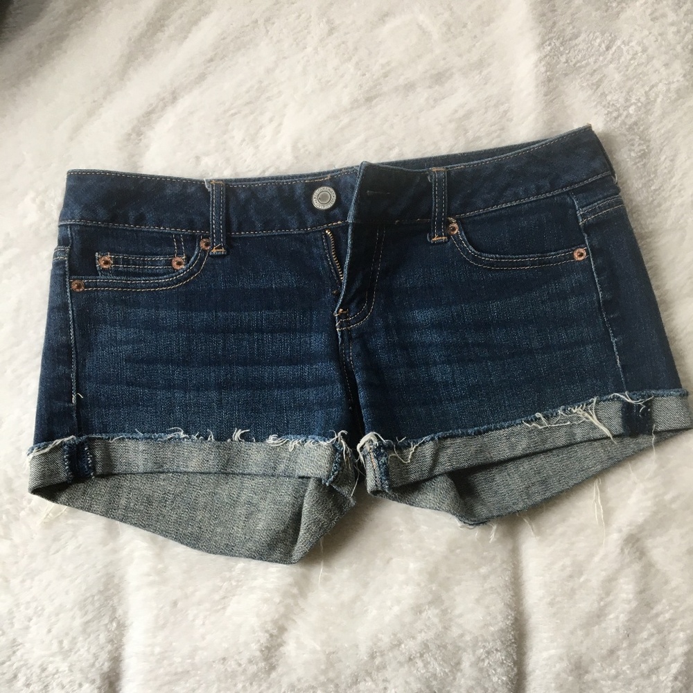 American Eagle Stretch Denim Shorts Low-Rise